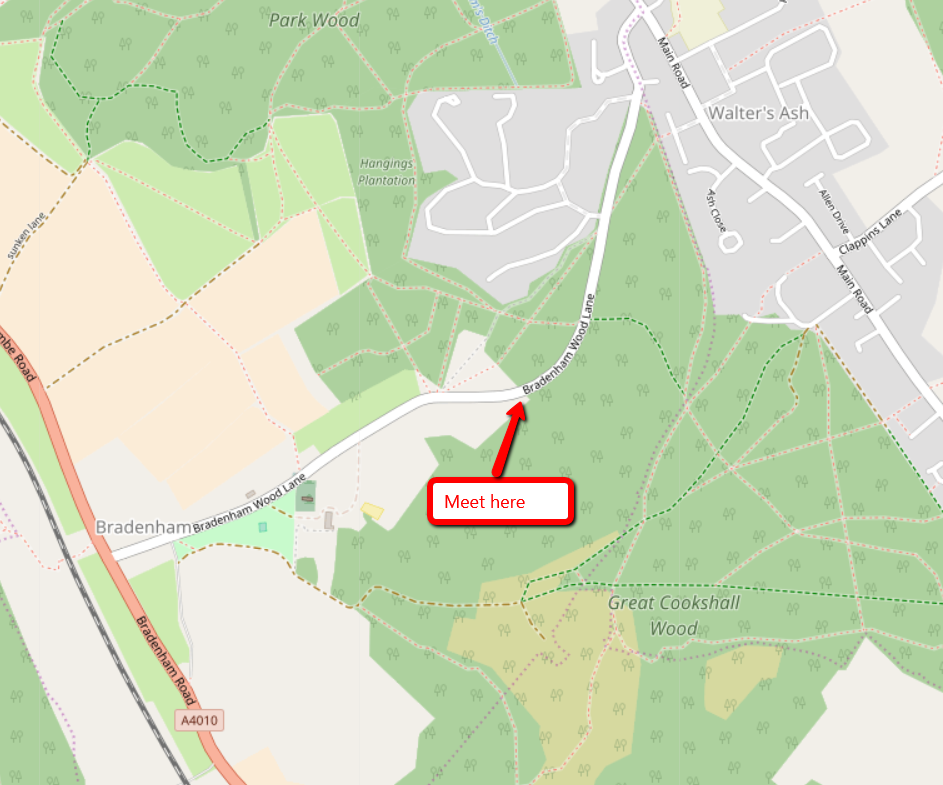 Bradenham Woods Map