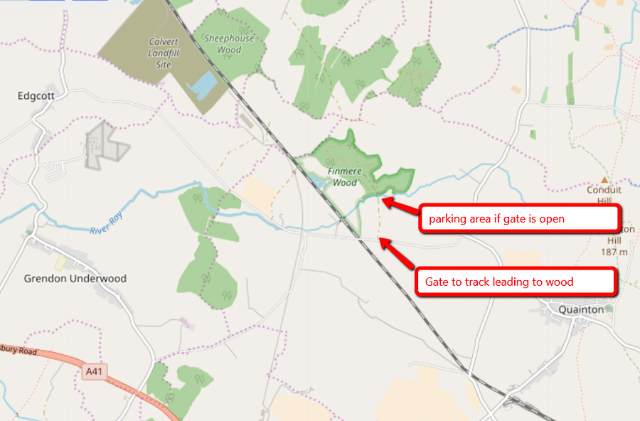 Finemere Woods Map