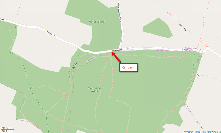 Hodgemoor Woods Map