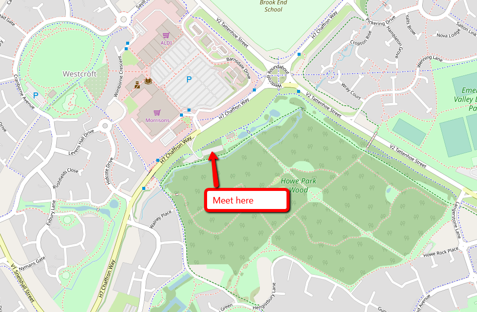 Howe Park Wood Map