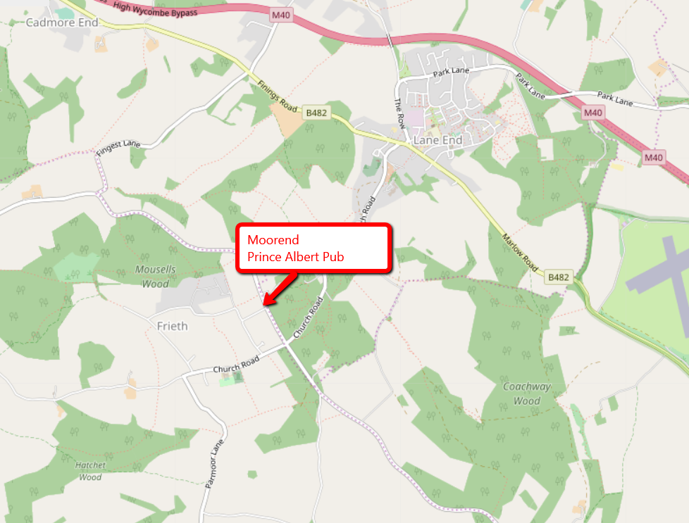 Moorend Common Map