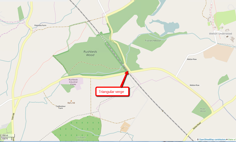 Rushbeds Wood Map